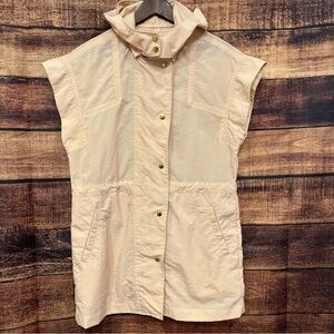 Luii Sleeveless Light Powder Pink Hooded Vest Size Small Removable Hood